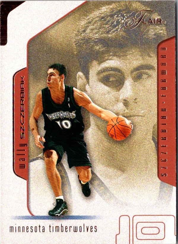 2001 Flair Wally Szczerbiak #10