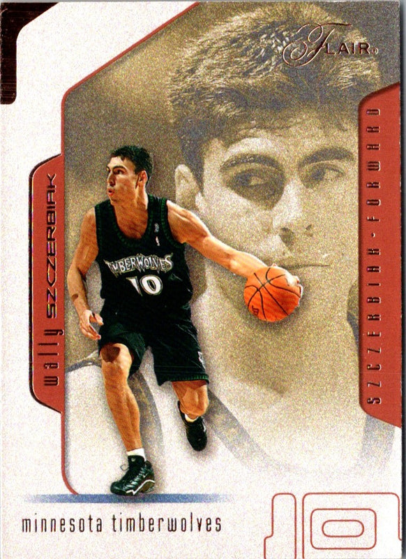 2001 Flair Wally Szczerbiak #10