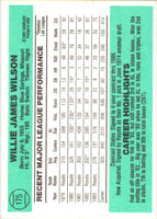 1984 Donruss Willie Wilson #175
