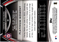 2013 Bowman Platinum Stephen Strasburg #40