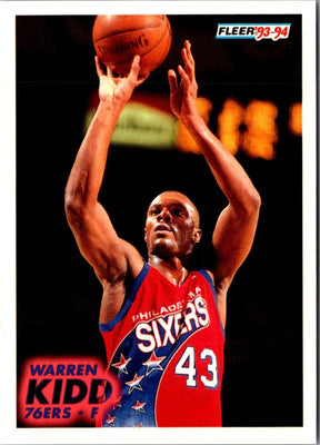 1993 Fleer Warren Kidd #352 Rookie