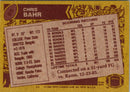 1986 Topps Chris Bahr