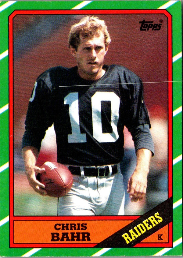 1986 Topps Chris Bahr #65