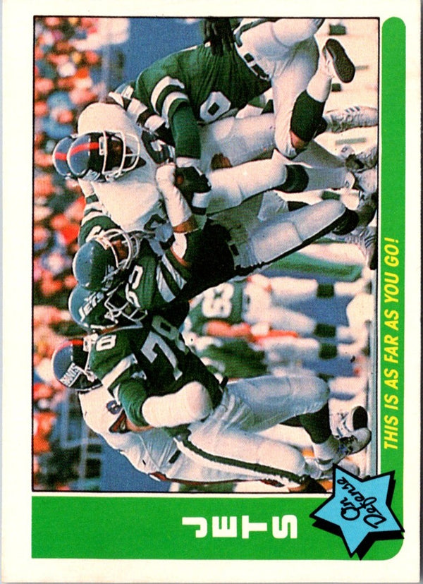 1985 Fleer Team Action No Chance to Block This One (1985 Schedule) #30