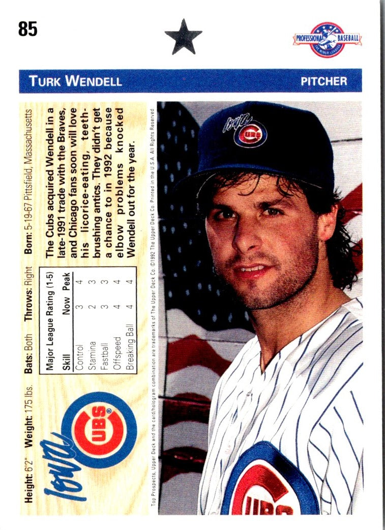 1992 Upper Deck Minors Turk Wendell