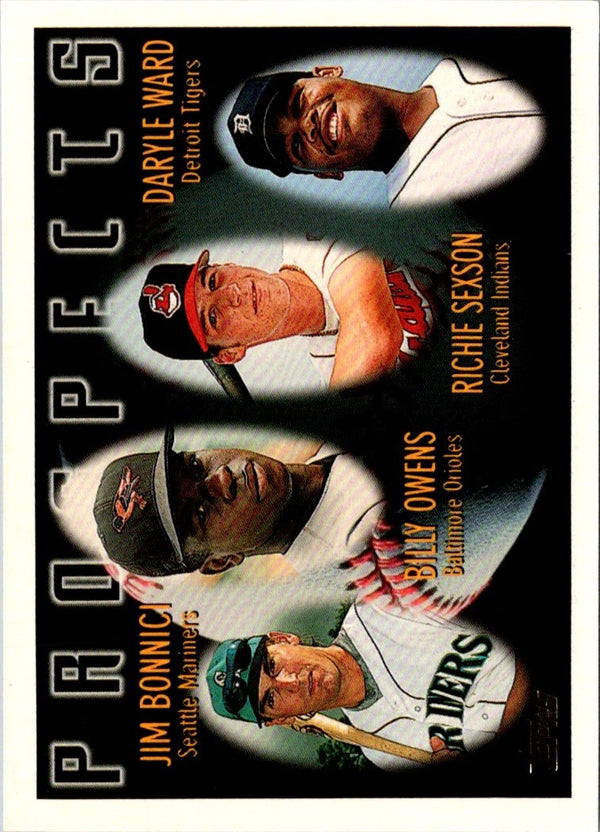 1996 Topps Jim Bonnici/Billy Owens/Richie Sexson/Daryle Ward #425 Rookie