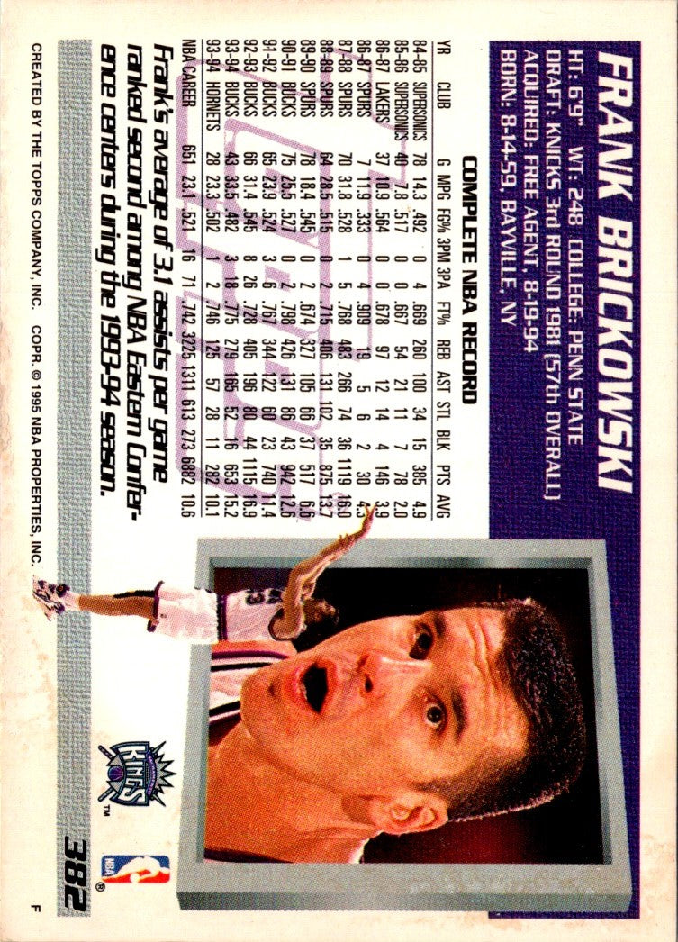 1994 Topps Frank Brickowski