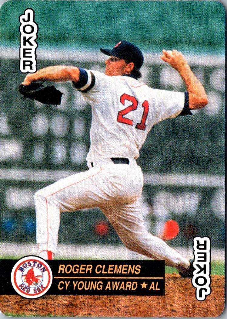 1992 U.S. Playing Card Co. Baseball Aces Roger Clemens