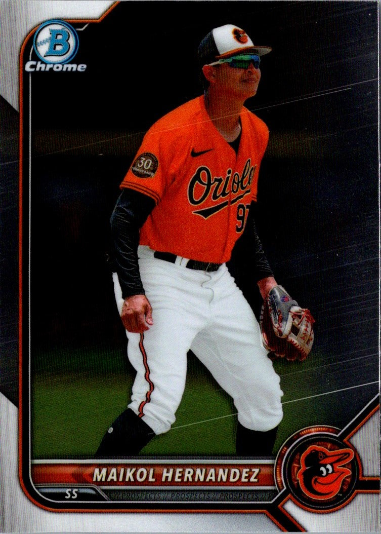 2022 Bowman Draft Baseball Chrome Maikol Hernandez