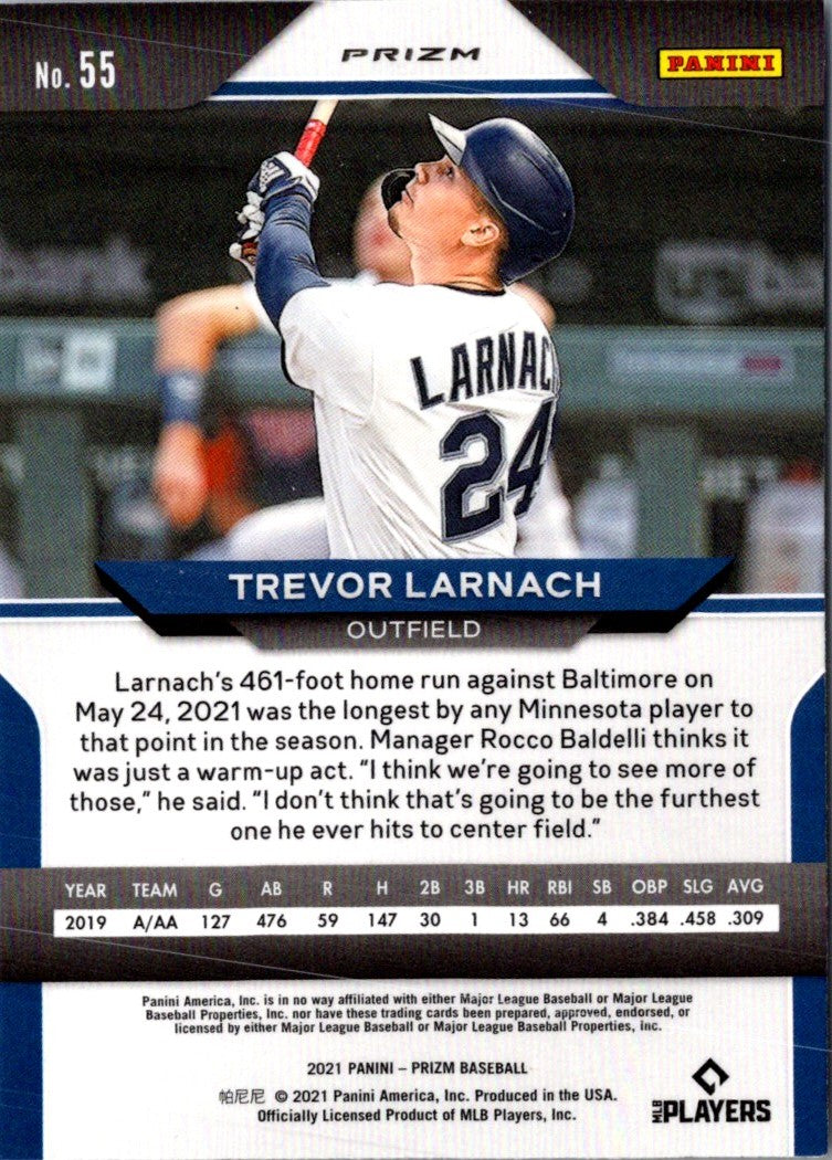 2021 Panini Prizm Trevor Larnach