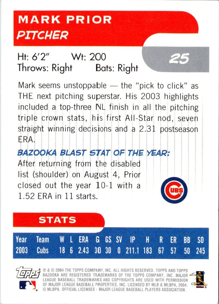 2004 Donruss Classics Mark Prior