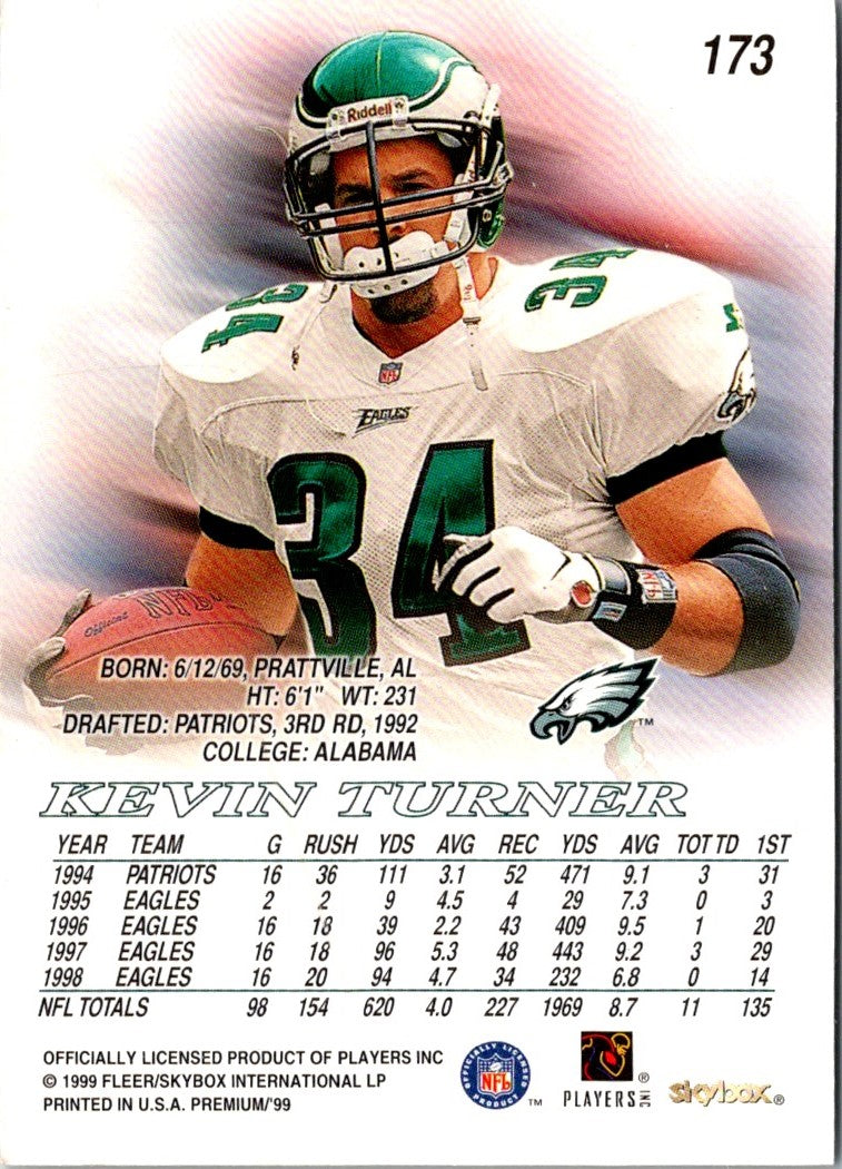 1999 SkyBox Premium Kevin Turner