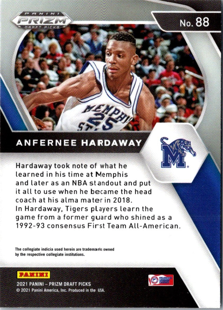 2021 Panini Prizm Draft Picks Blue Anfernee Hardaway