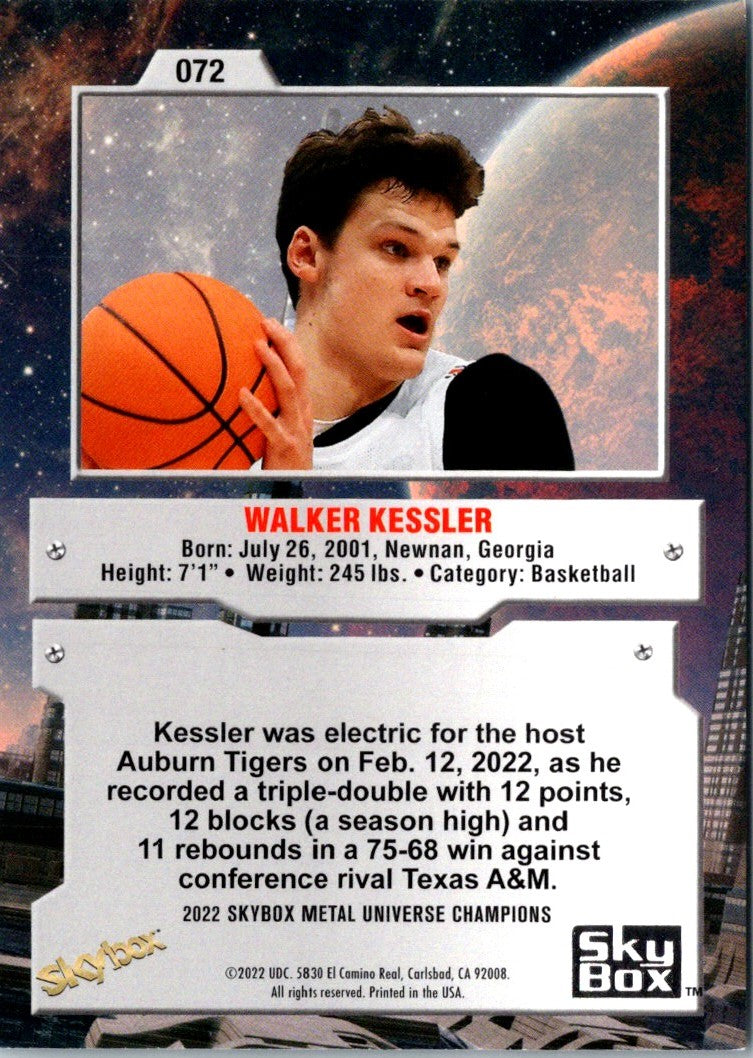 2022 SkyBox Walker Kessler