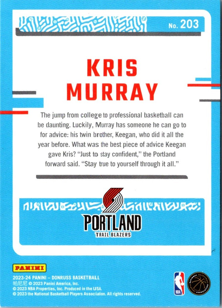 2023 Donruss Red Kris Murray