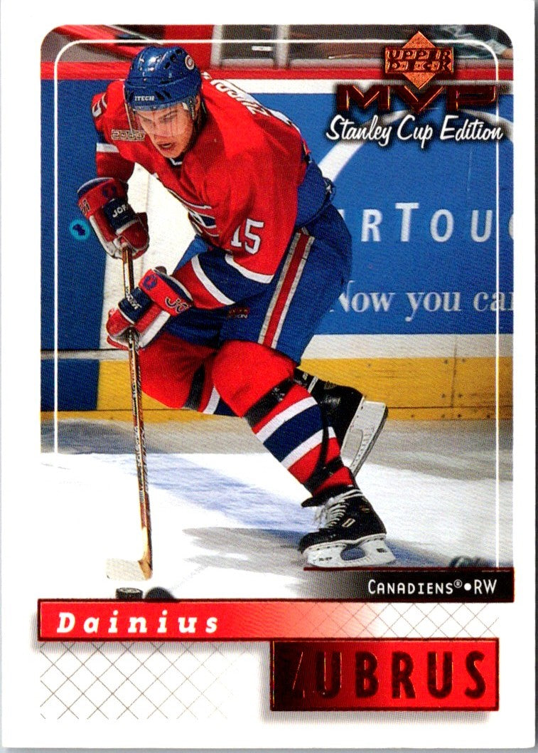 1999 Upper Deck MVP Stanley Cup Dainius Zubrus