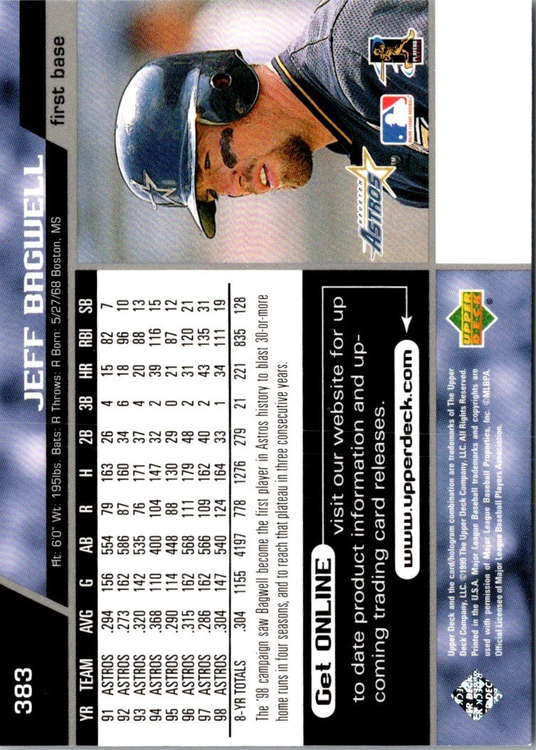 1999 Upper Deck Jeff Bagwell