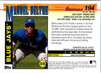 2021 Bowman Heritage Manuel Beltre #194