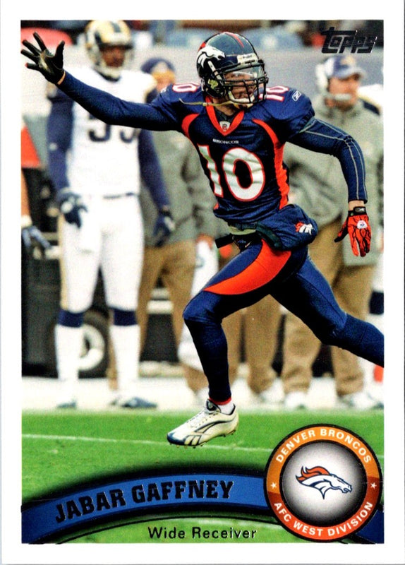 2011 Topps Jabar Gaffney #406