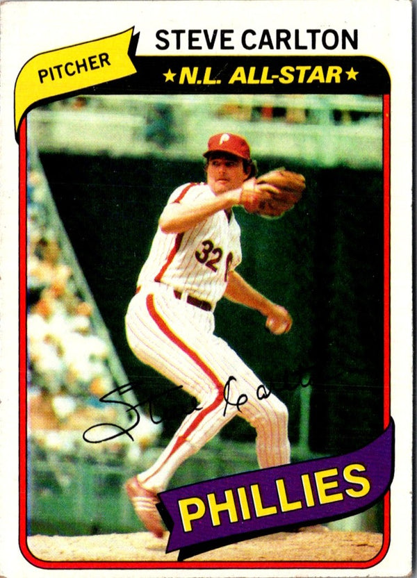 1980 Topps Steve Carlton #210