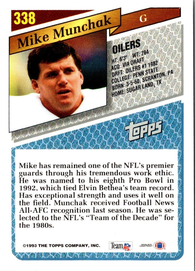 1993 Topps Mike Munchak