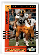 2003 Score Scorecard Dallas Clark