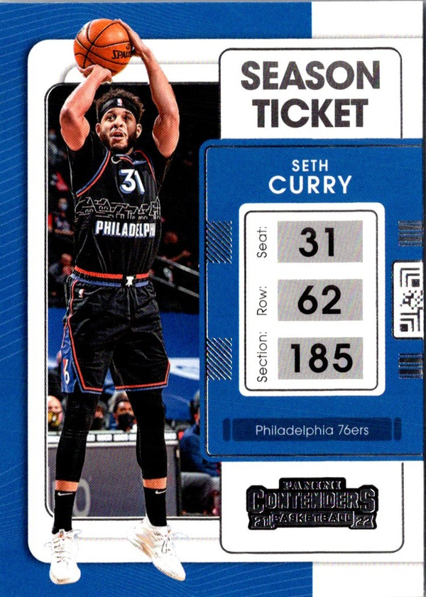 2021 Panini Contenders Ticket Seth Curry #57