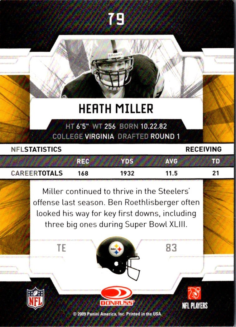 2009 Donruss Elite Heath Miller