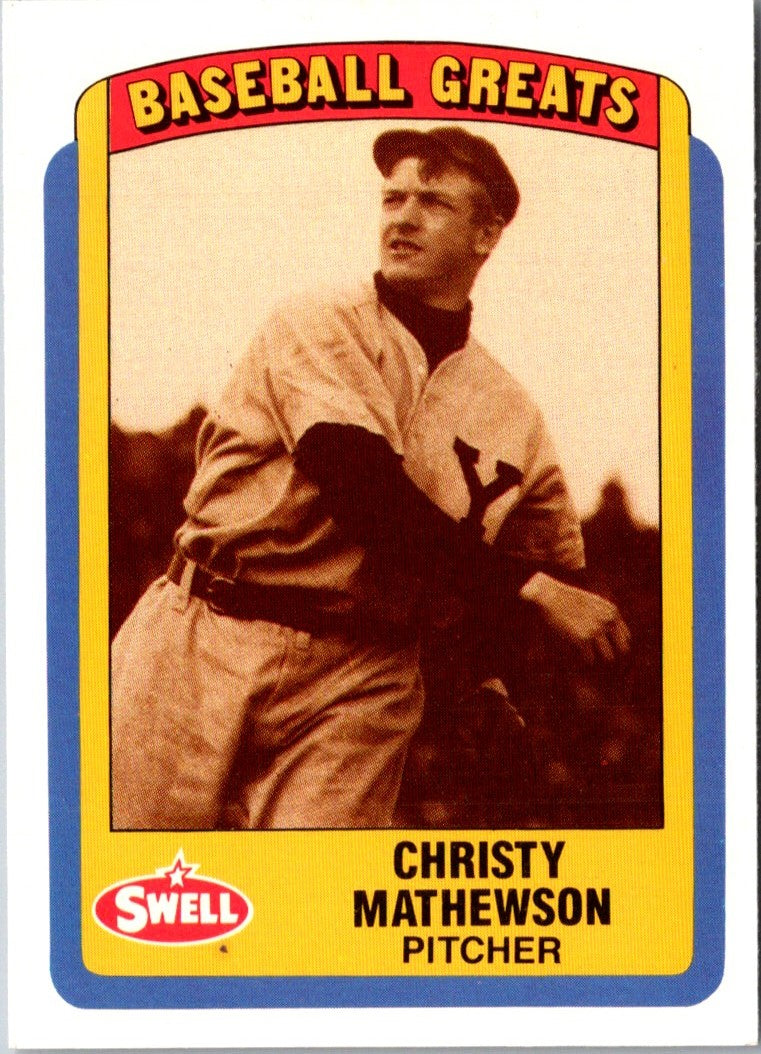 1990 Swell Baseball Greats Christy Mathewson