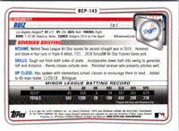 2020 Bowman Chrome Prospects Keibert Ruiz #BCP-143