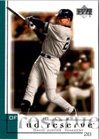 2001 UD Reserve David Justice #82