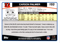 2006 Topps Carson Palmer #153