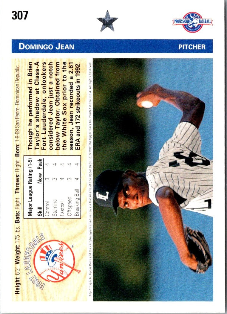 1992 Upper Deck Minors Domingo Jean