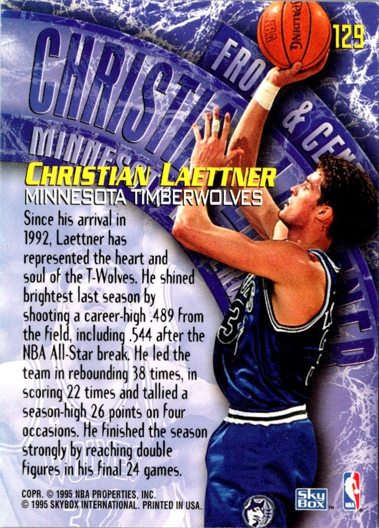 1995 SkyBox Premium Christian Laettner