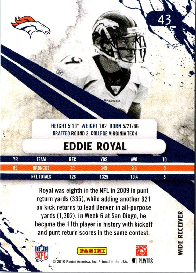 2010 Panini Certified Eddie Royal