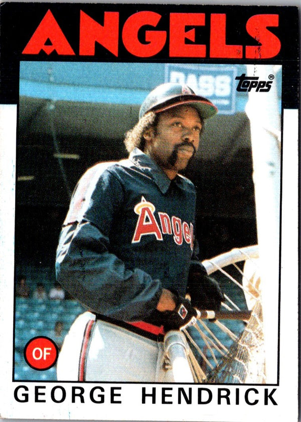 1986 Topps George Hendrick #190