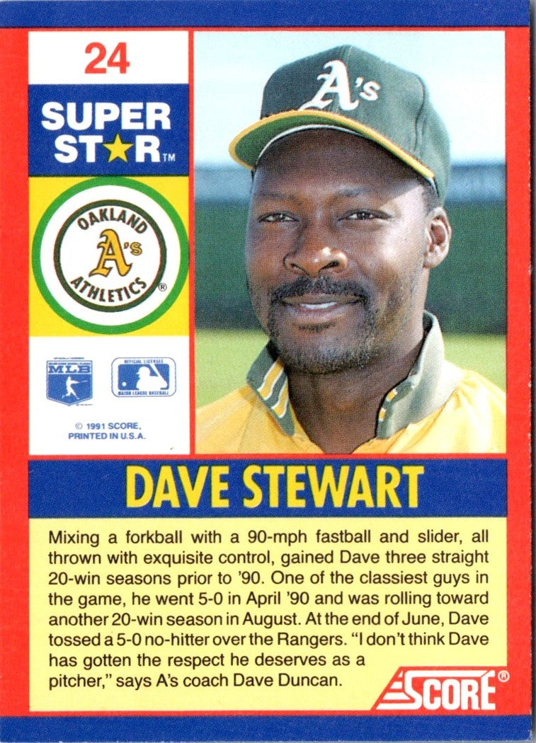1991 Score 100 Superstars Dave Stewart