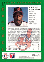 1993 O-Pee-Chee Premier Star Performers Kenny Lofton #17