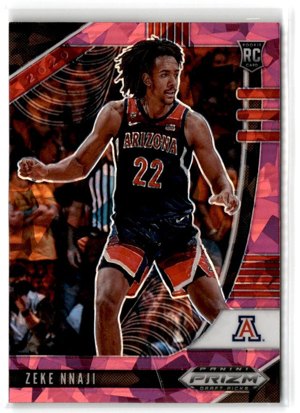 2020 Panini Prizm Draft Picks Collegiate Red Zeke Nnaji #74