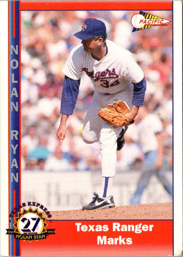 1993 Pacific Texas Express Texas Ranger Marks #236