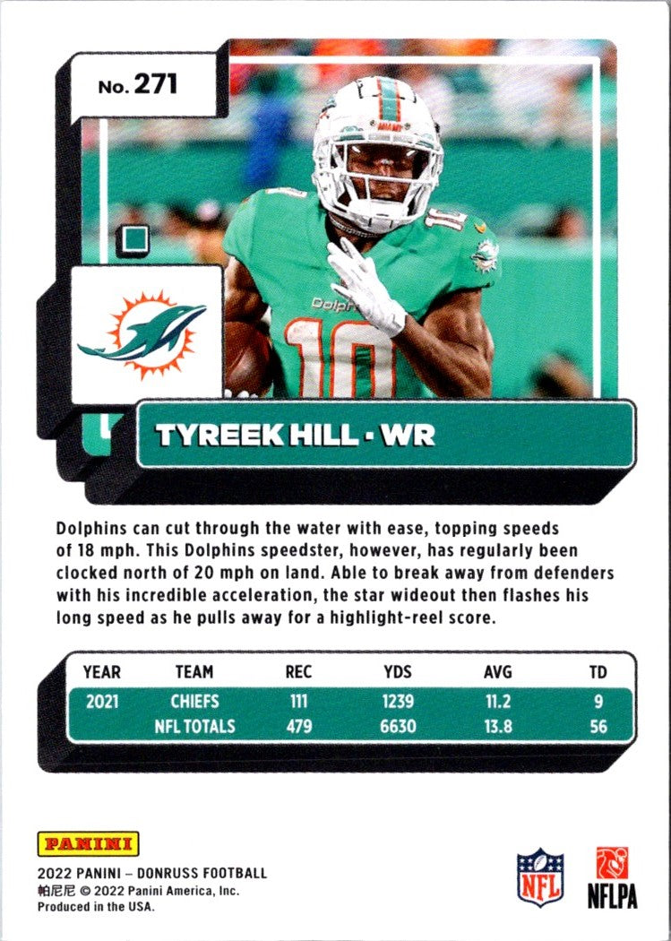 2022 Donruss Tyreek Hill