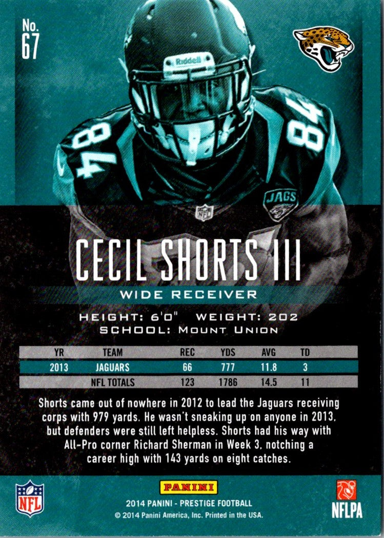 2014 Panini Prestige Cecil Shorts