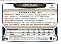 2013 Bowman Draft Picks & Prospects Chrome Brad Miller #29 Rookie