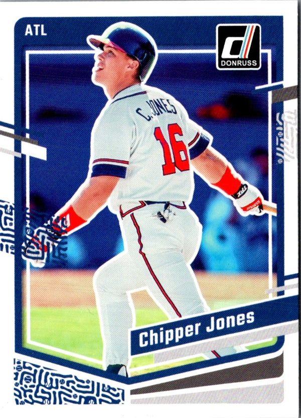 2023 Donruss Holo Blue Chipper Jones #216