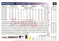 1997 Score David Justice #33