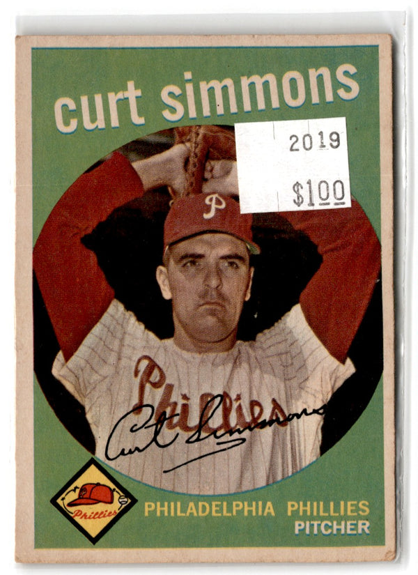 1959 Topps Curt Simmons #382