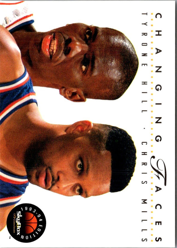 1993 SkyBox Tyrone Hill/Chris Mills #296