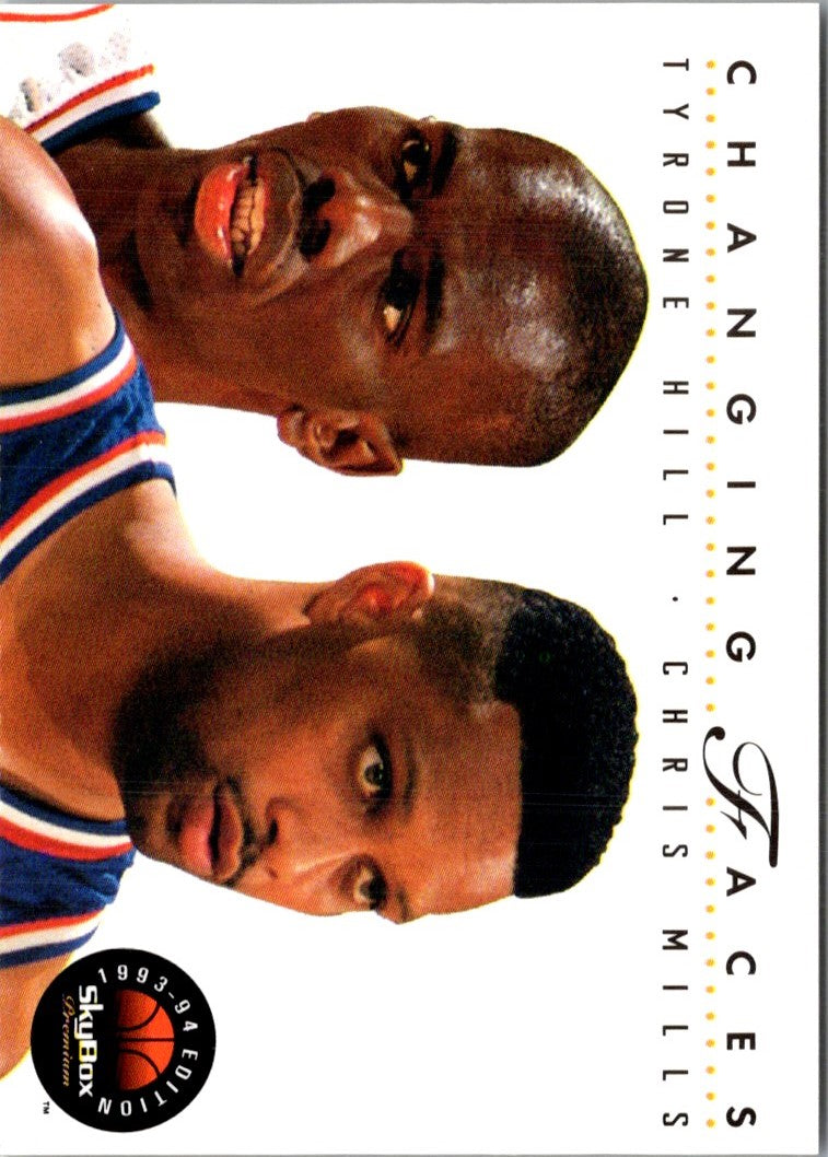 1993 SkyBox Tyrone Hill/Chris Mills