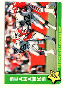 1985 Fleer Team Action It's Going to be a Footrace Now (1985 Schedule)