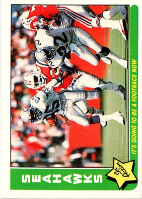 1985 Fleer Team Action It's Going to be a Footrace Now (1985 Schedule) #78